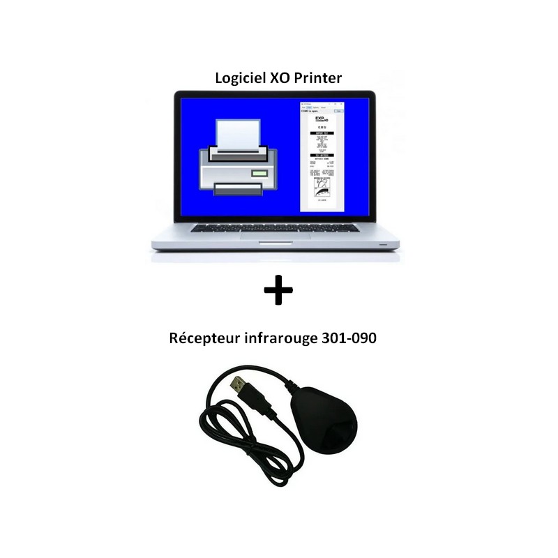 Pack logiciel XO Printer + 301-090 - Imprimante virtuelle IRDA sur PC